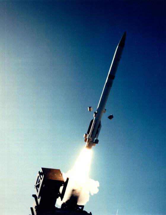 Пуск ракет Patriot PAC-2